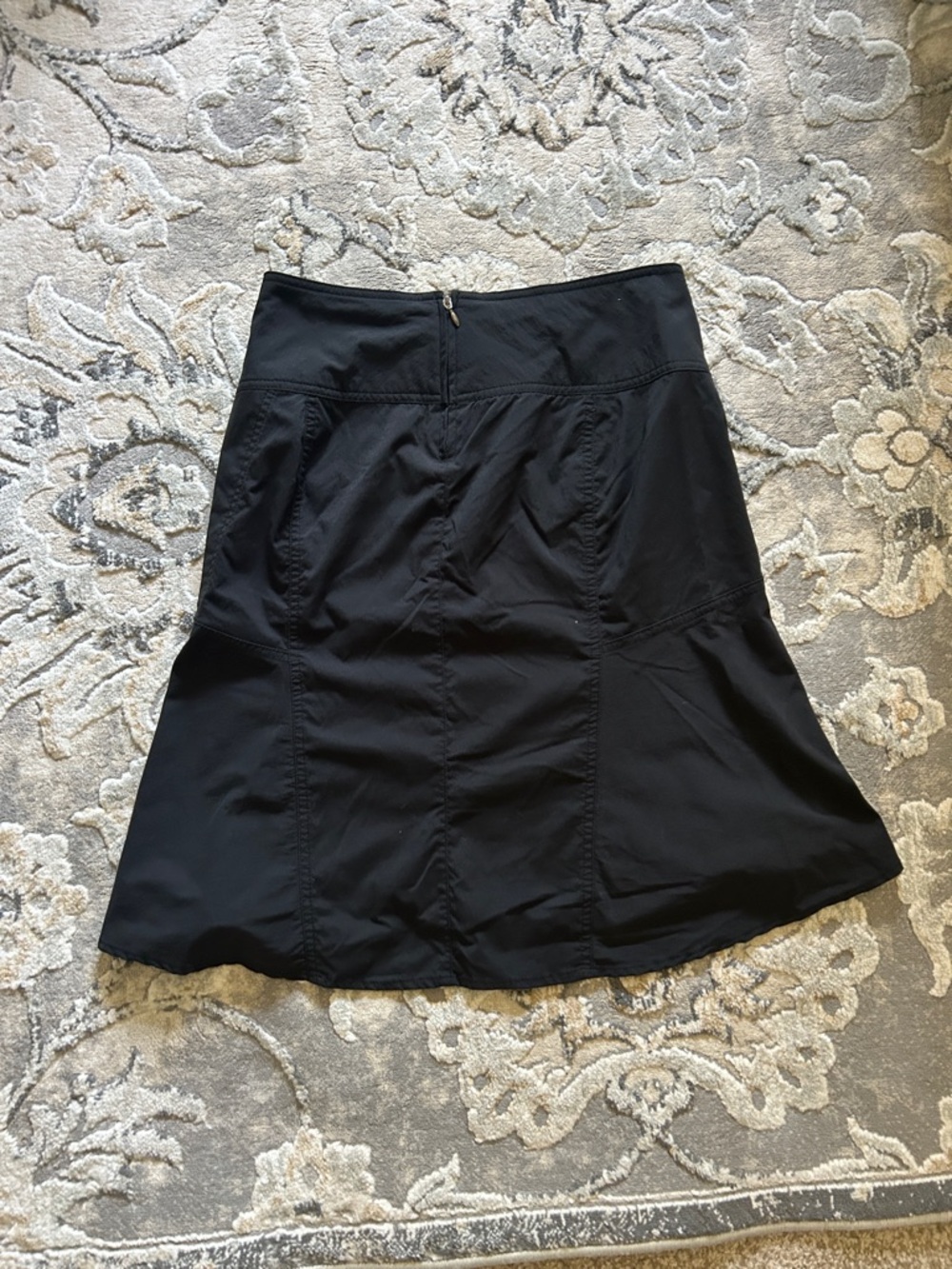 Royal Robins Women’s Black A-Line Skirt with Zip Pocket - Picture 4 of 4